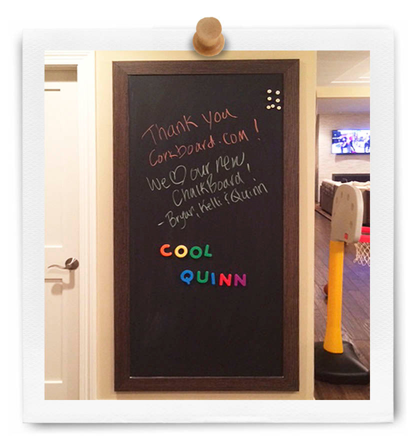 Custom Chalkboard built for a customers entry space