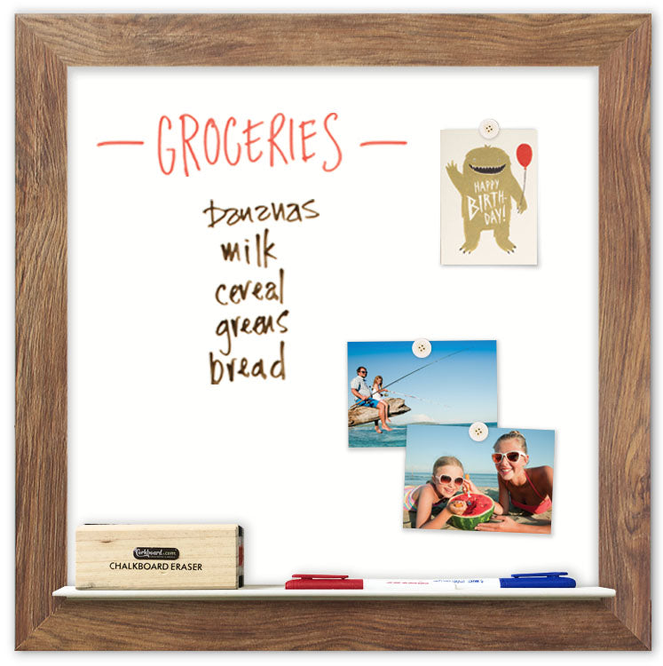 24" x 24" Dry Erase Board - Barnboard Frame