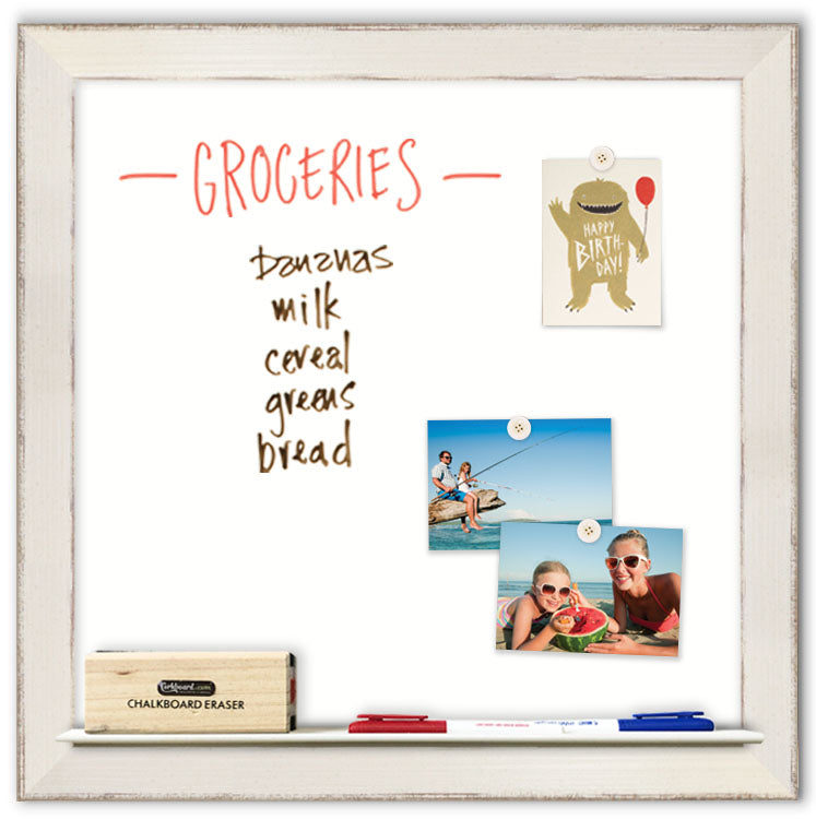 24" x 24" Dry Erase Board - Trevi Cream Frame