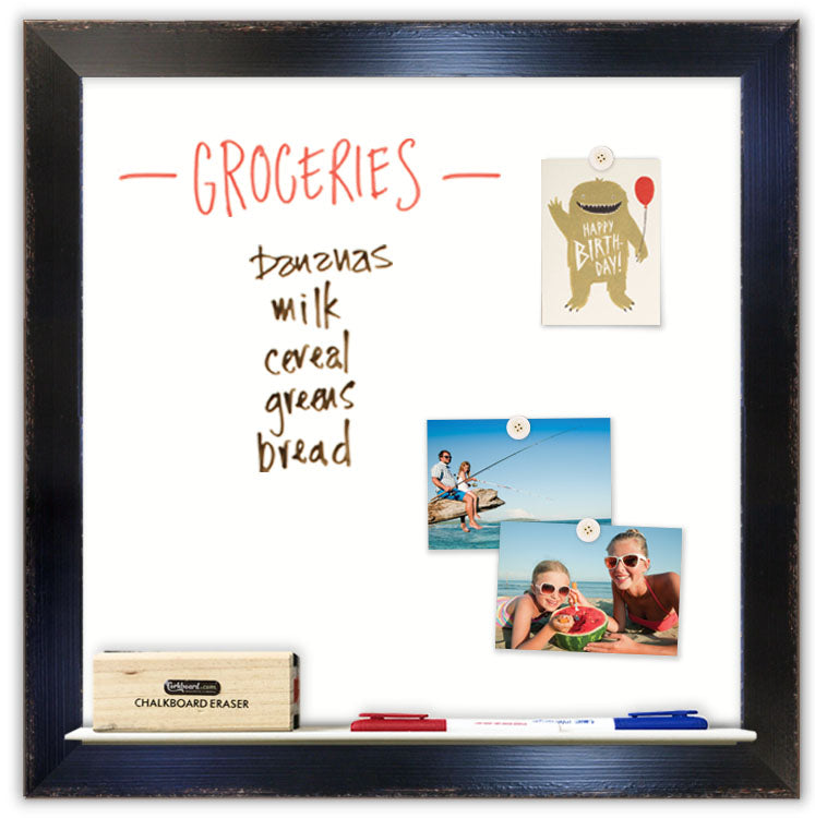 24" x 24" Dry Erase Board - Trevi Espresso Frame