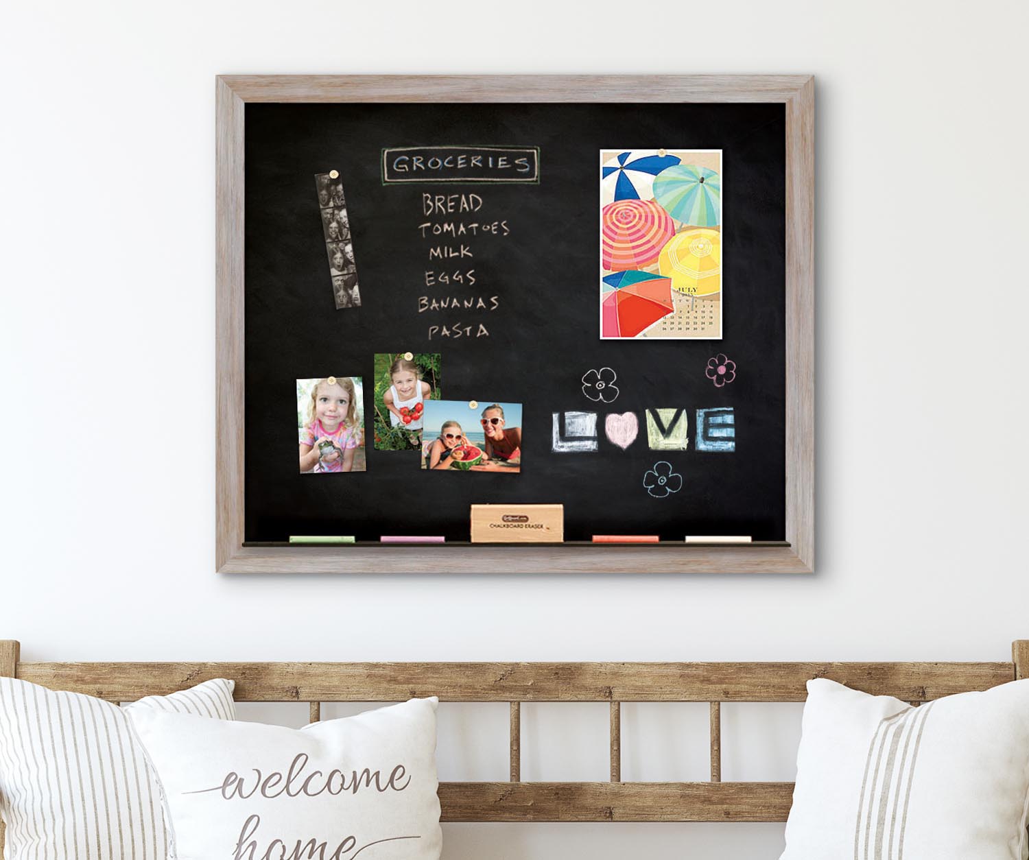 36" x 30" Chalkboards Large Framed Chalkboards