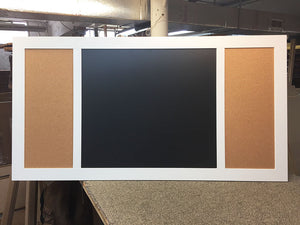 Custom Chalkboard + Cork Board