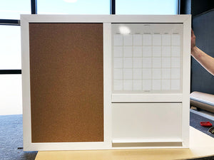 Custom Board with Calendar and Cork Board