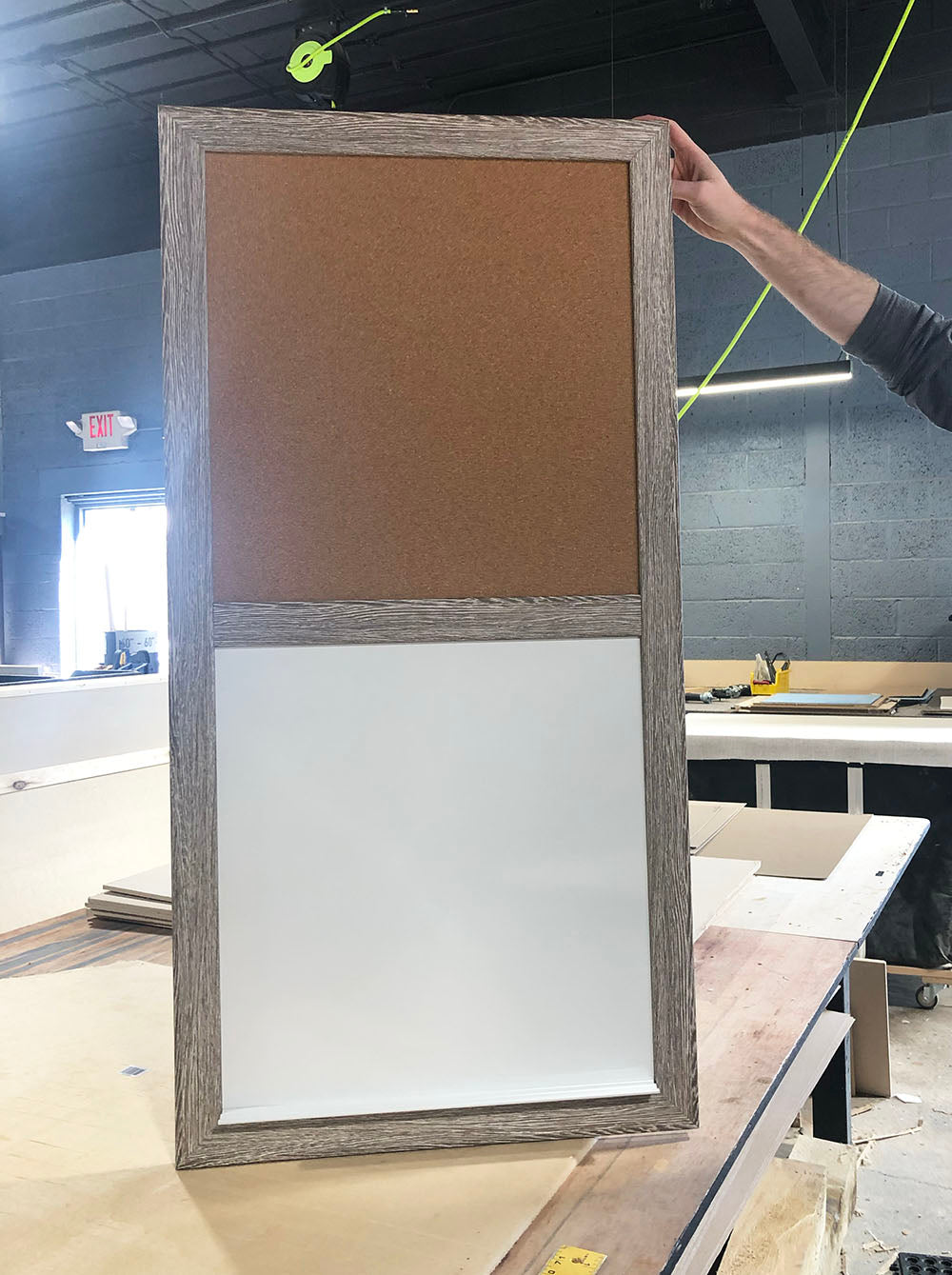 Cork Board + Dry Erase Board
