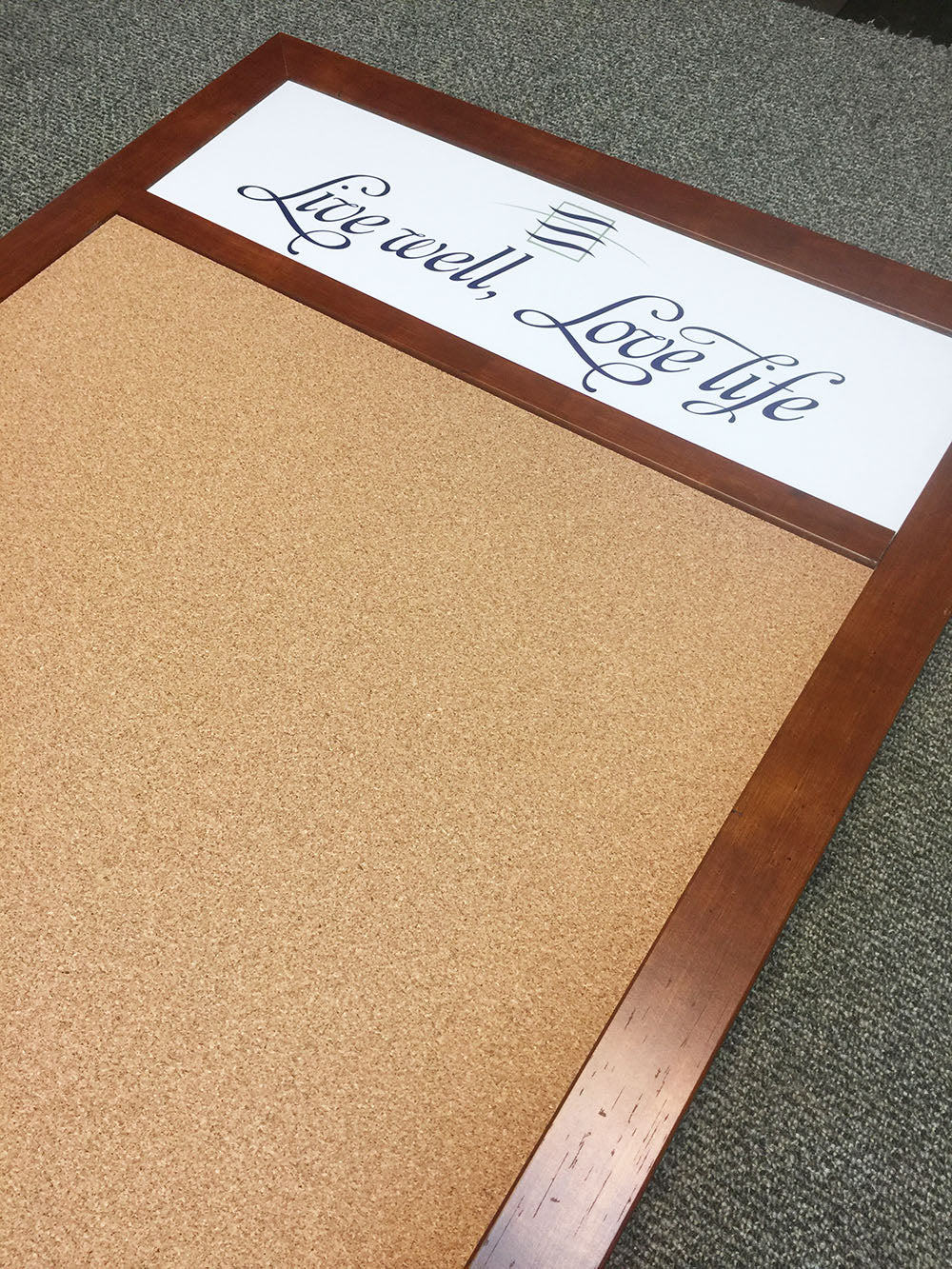 Cork Boards with Custom Signage