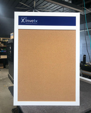 Custom Cork Board with Custom Sign