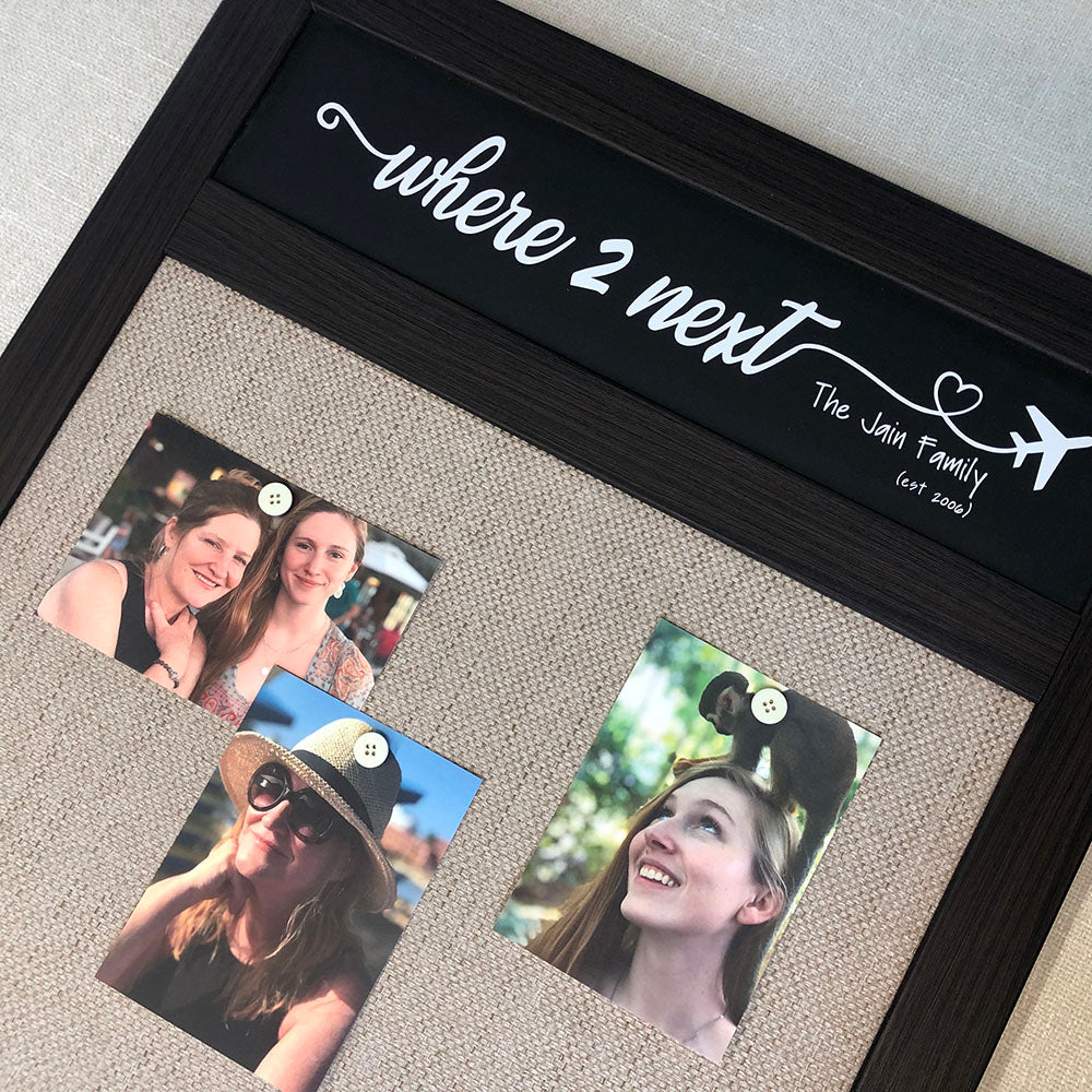 Custom Board for Travel Photos