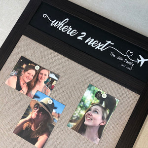 Custom Board for Travel Photos