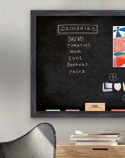 Magnetic chalkboards built from scratch - this is our Sedona Brown frame.