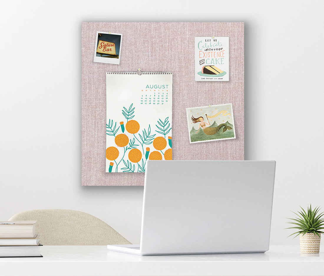 24" x 24" Frameless Magnet Board - Blush