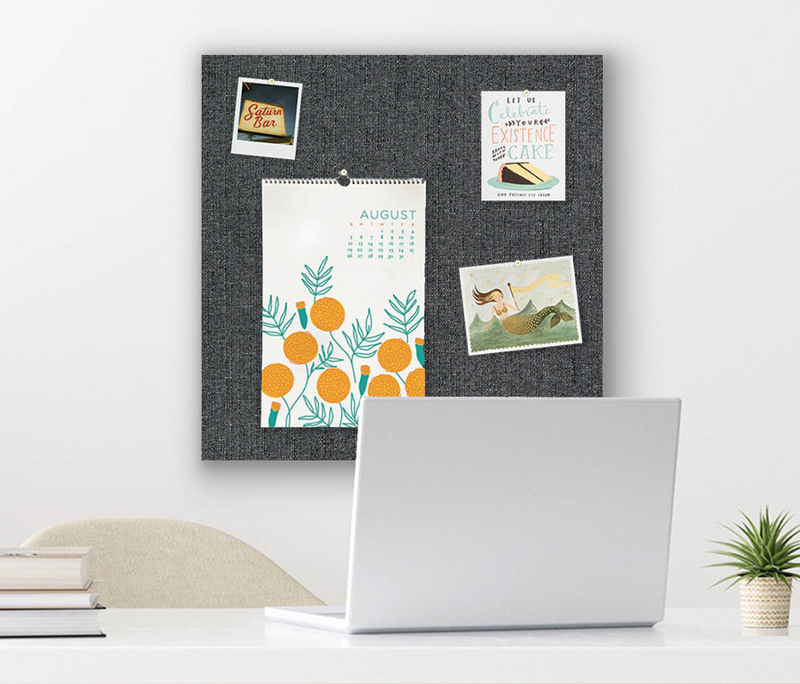 24" x 24" Frameless Magnet Board - Graphite