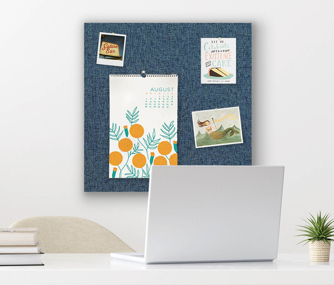 24" x 24" Frameless Magnet Board - Indigo