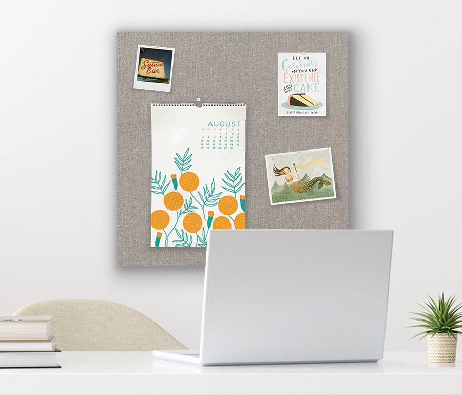 24" x 24" Frameless Magnet Board - Pebble