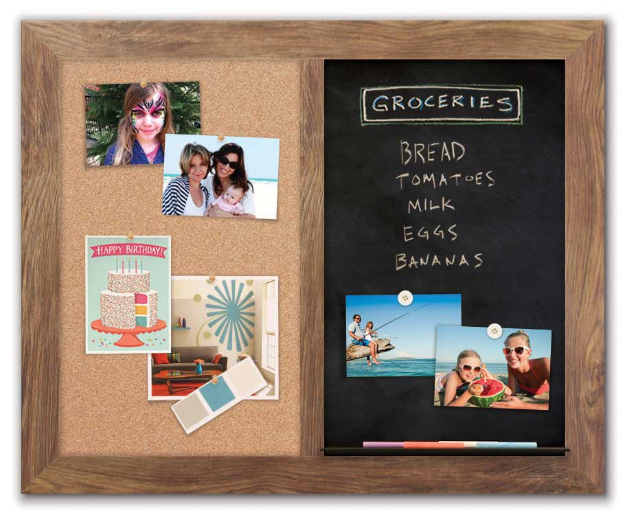 30" x 24" Barnboard frame - Chalk Combo Board