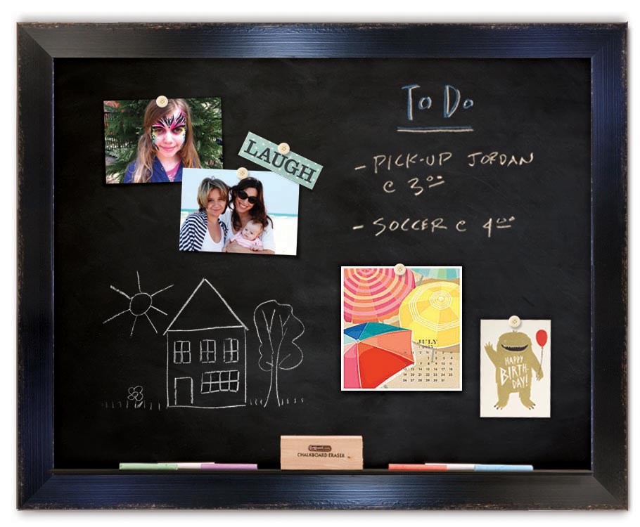 30" x 24" Chalkboard - Trevi Espresso frame