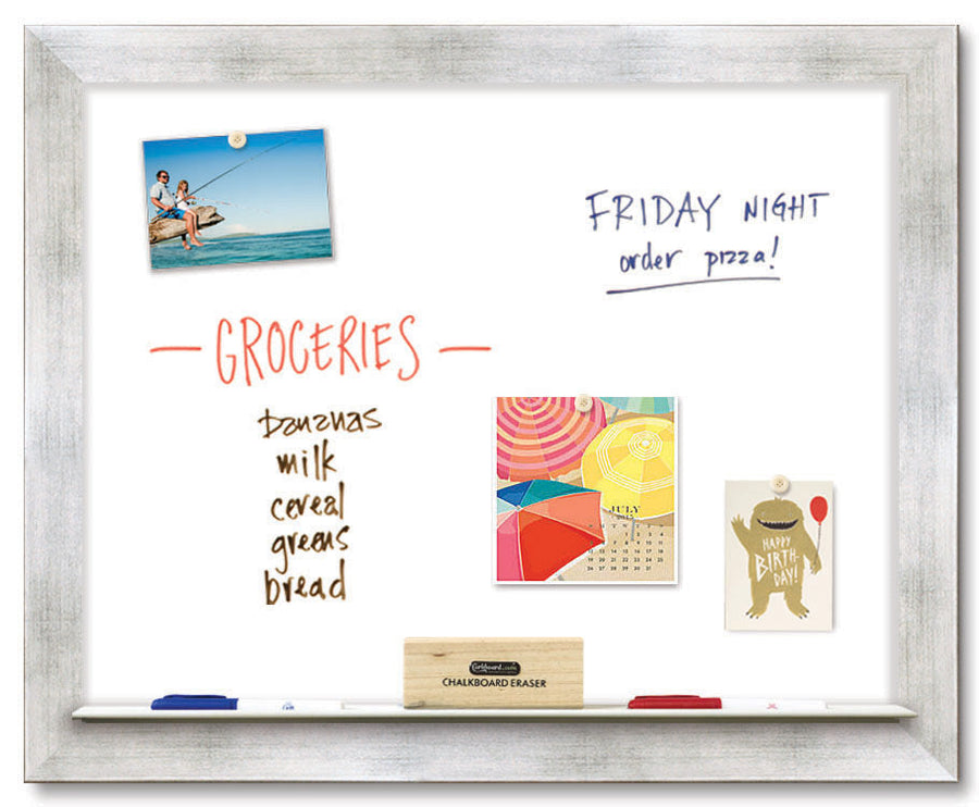 30" x 24" Dry Erase Board - Torino Silver Frame