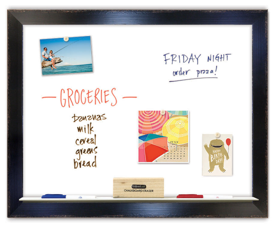 30" x 24" Dry Erase Board - Trevi Espresso Frame