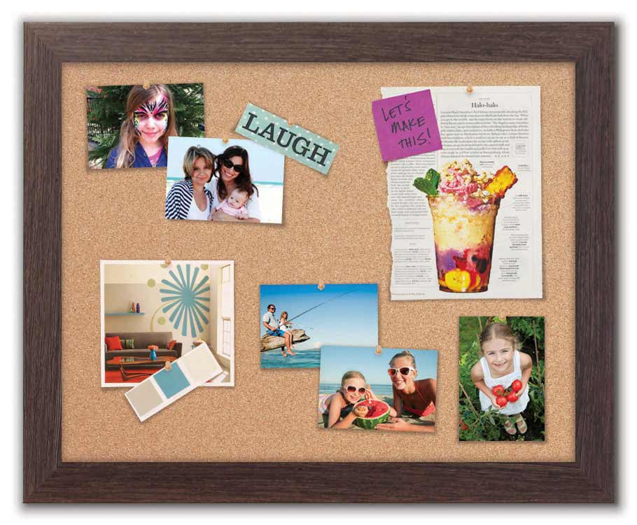 30" x 24" Cork Board - Boardwalk frame