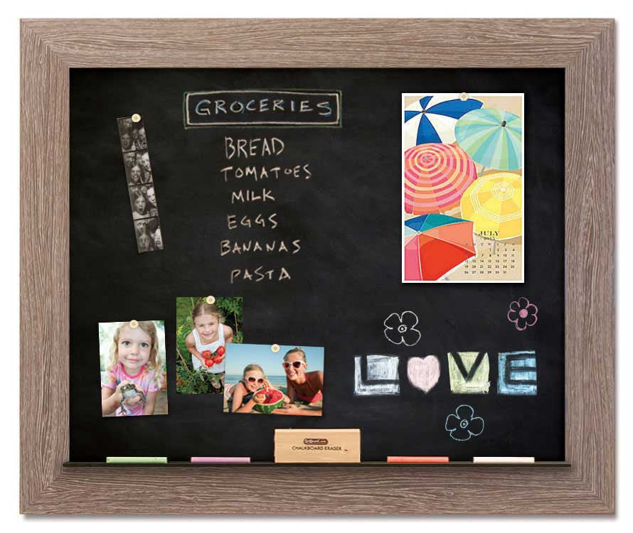 36" x 30" Chalkboard - Driftwood frame