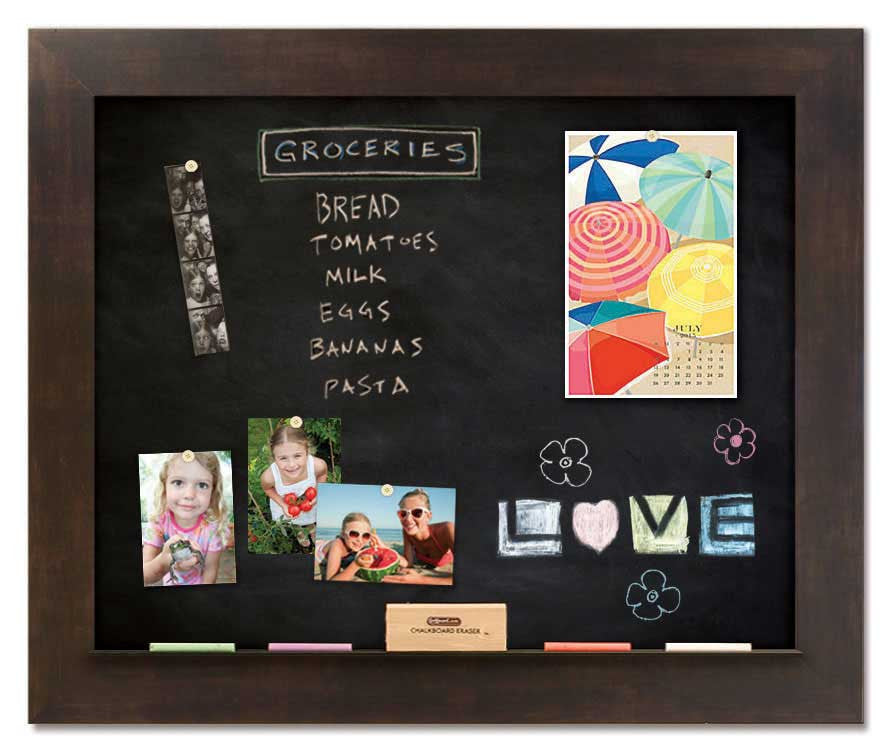 36" x 30" Chalkboard - Espresso frame
