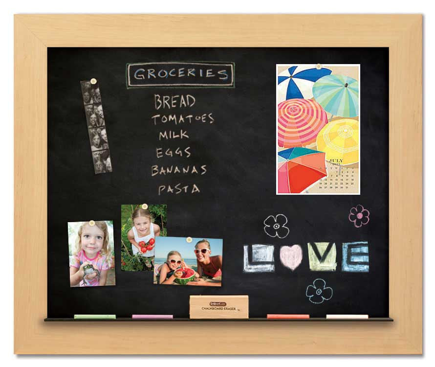 36" x 30" Chalkboard - Maple frame