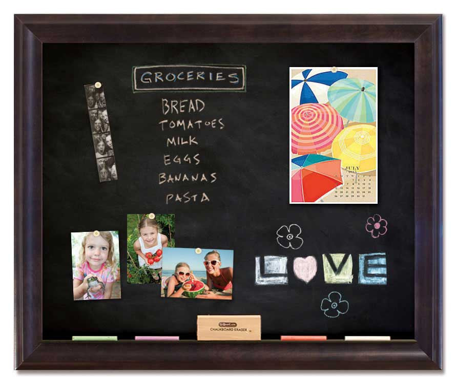 36" x 30" Chalkboard - Sutton Espresso frame