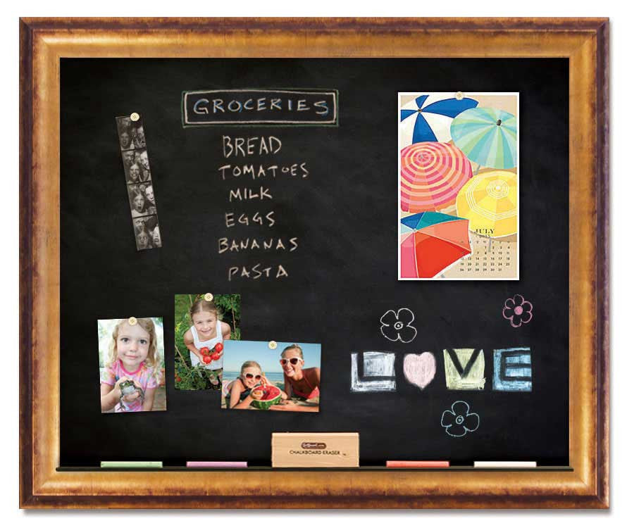 36" x 30" Chalkboard - Sutton Gold frame