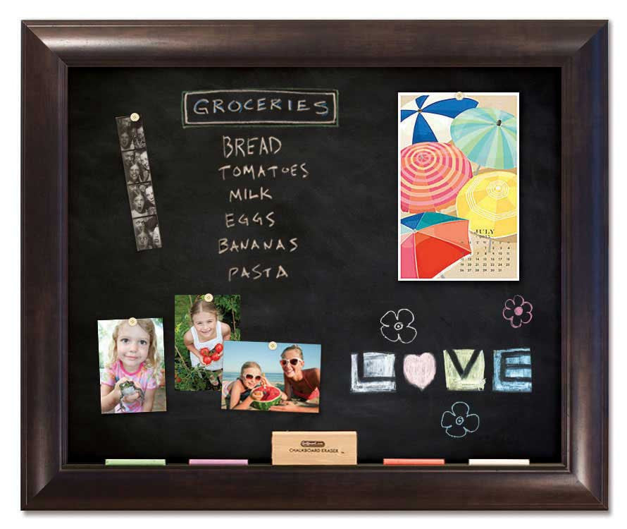 36" x 30" Chalkboard - Weston Espresso frame