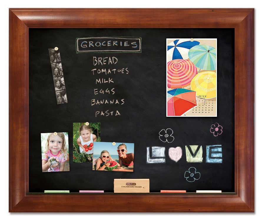 36" x 30" Chalkboard - Weston Honey frame