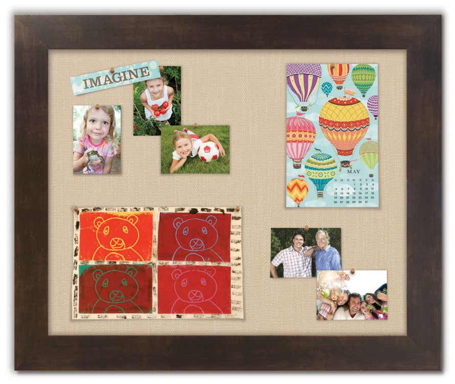 36 x 30 Bulletin Board - Espresso frame