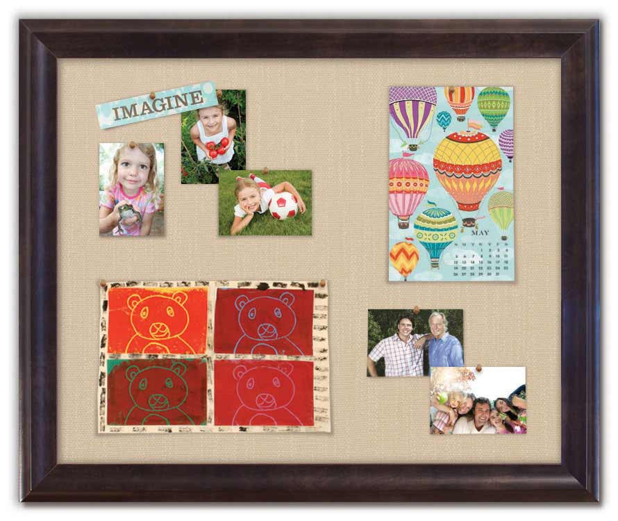 36 x 30 Bulletin Board - Sutton Espresso frame