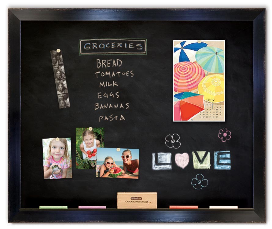 36" x 30" Chalkboard - Trevi Espresso frame