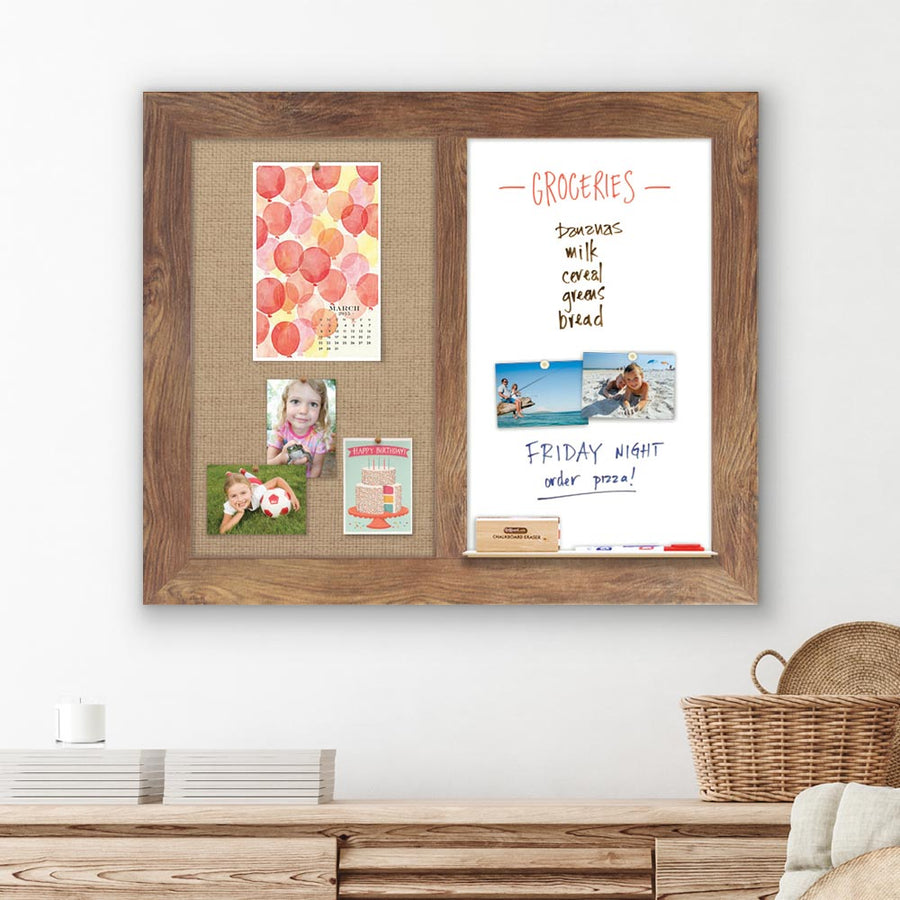 Whiteboard with clearance cork board