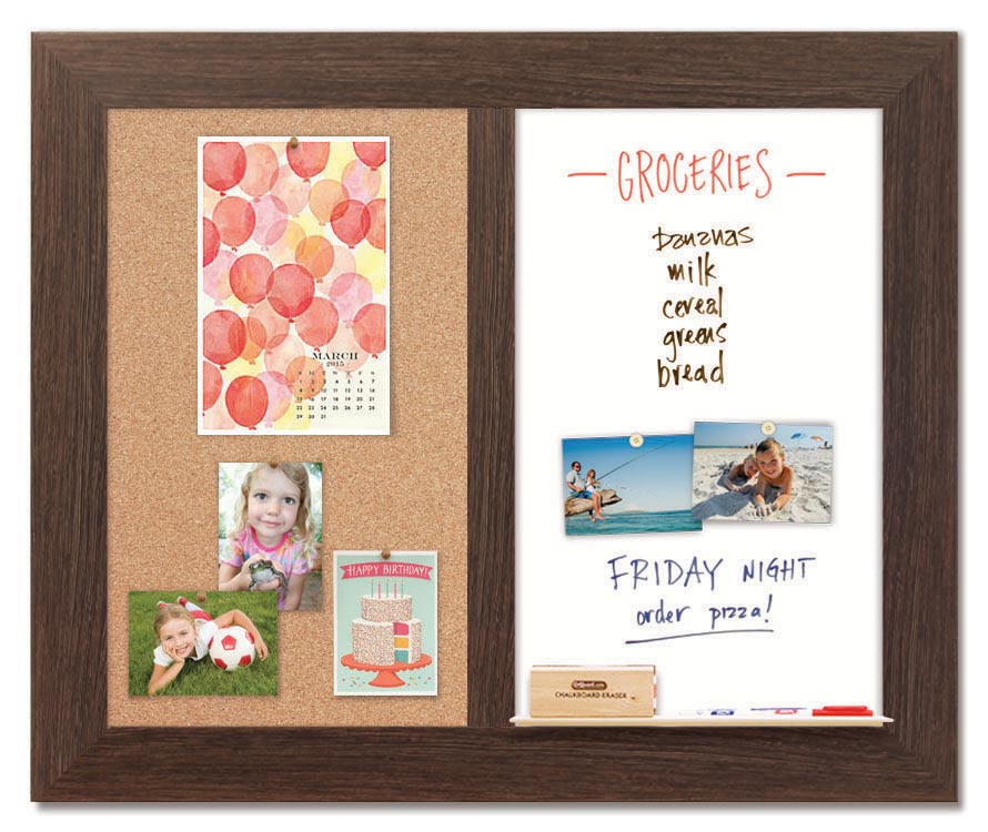 36" x 30" Dry Erase Combo Board - Boardwalk/Cork