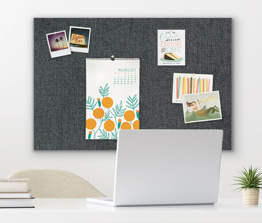 36" x 24" Frameless Magnet Board - Graphite