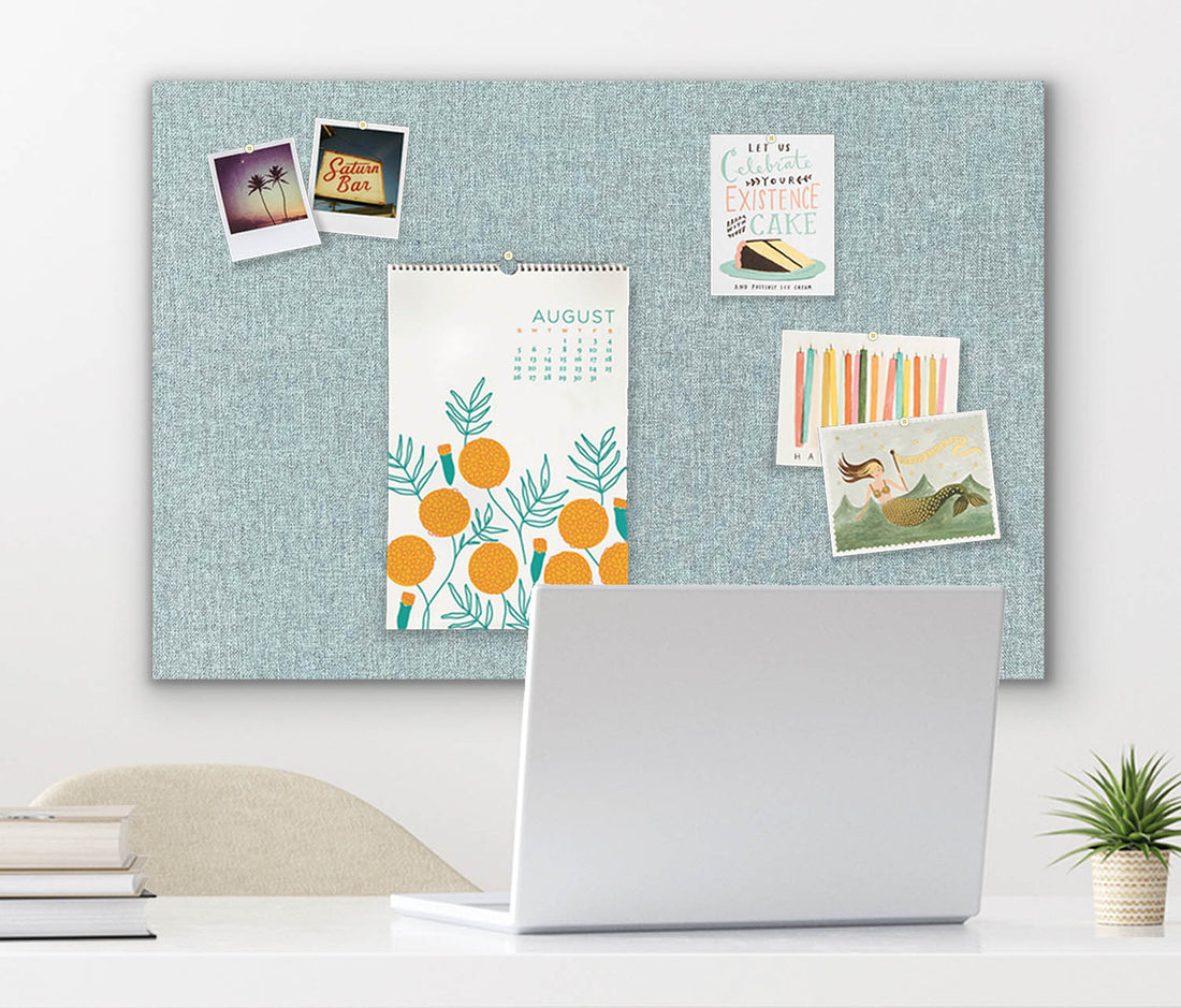 36" x 24" Frameless Magnet Board - Spa Blue