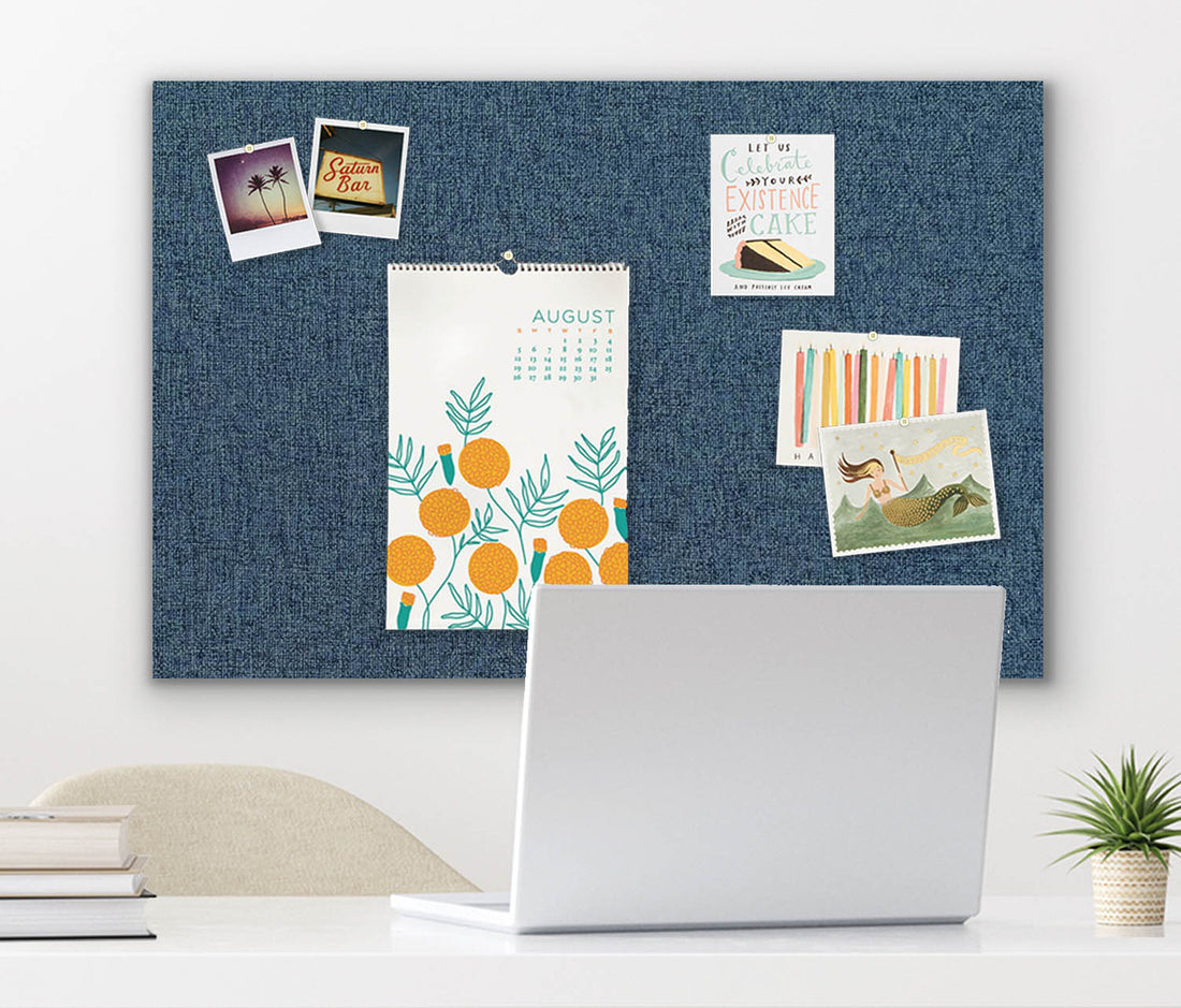 36" x 24" Frameless Magnet Board - Indigo