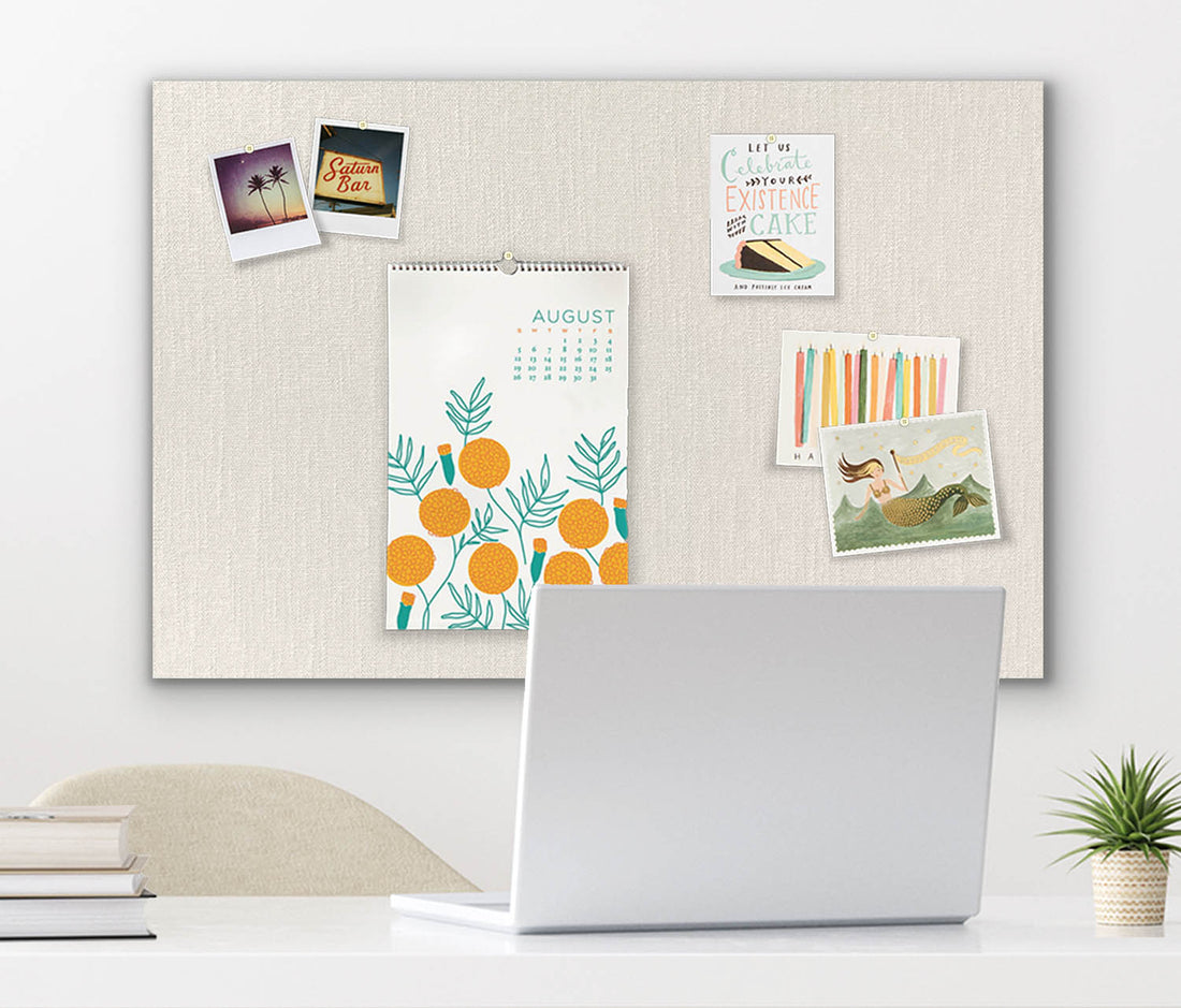 36" x 24" Frameless Magnet Board - Ivory