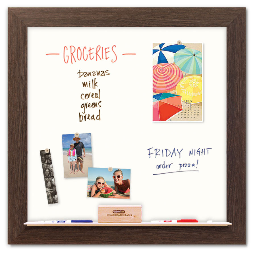 36" x 36" White Board - Boardwalk Frame