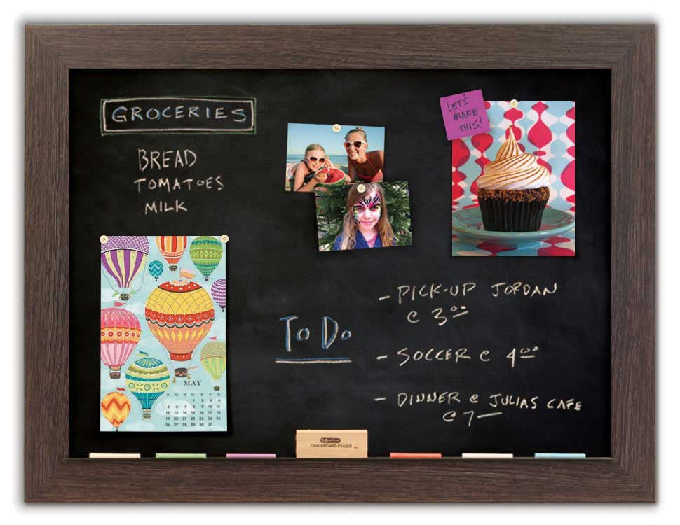 42" x 32" Chalkboard - Boardwalk frame