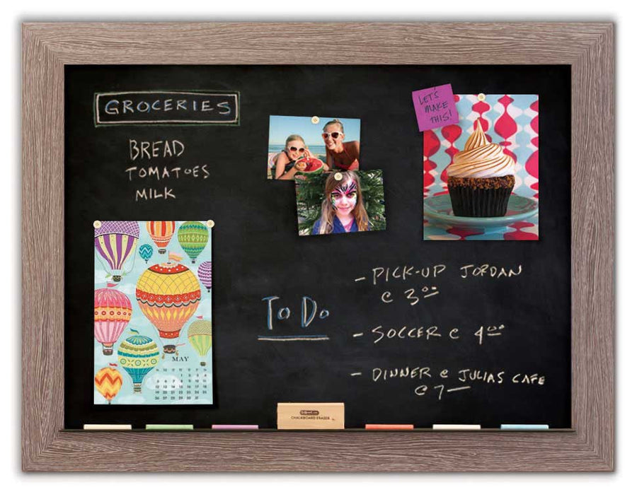 42" x 32" Chalkboard - Driftwood frame