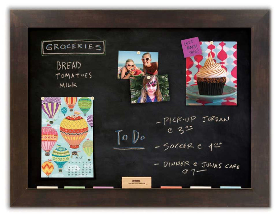 42" x 32" Chalkboard - Espresso frame