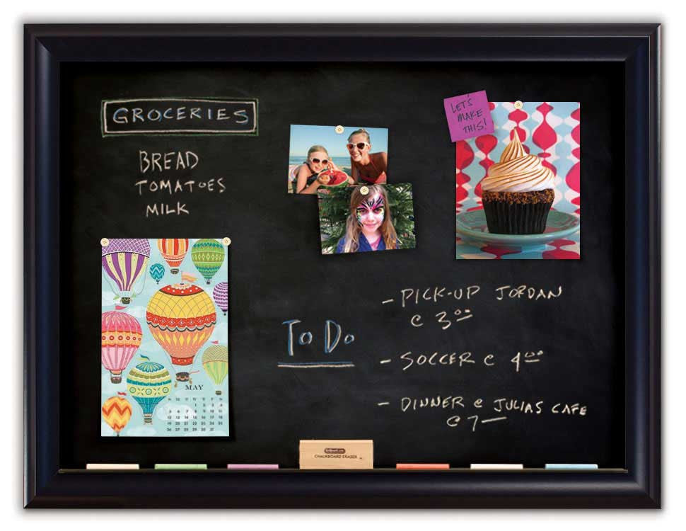 42" x 32" Chalkboard - Sutton Black frame