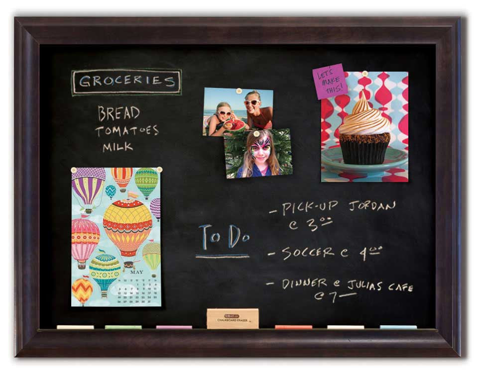 42" x 32" Chalkboard - Sutton Espresso frame