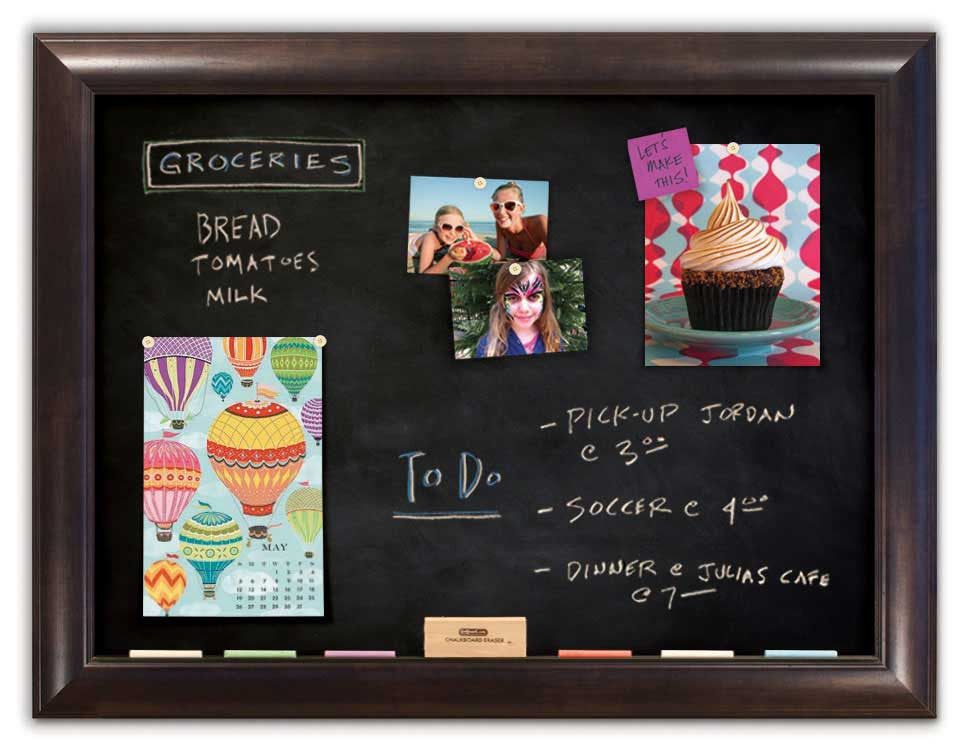 42" x 32" Chalkboard - Weston Espresso frame