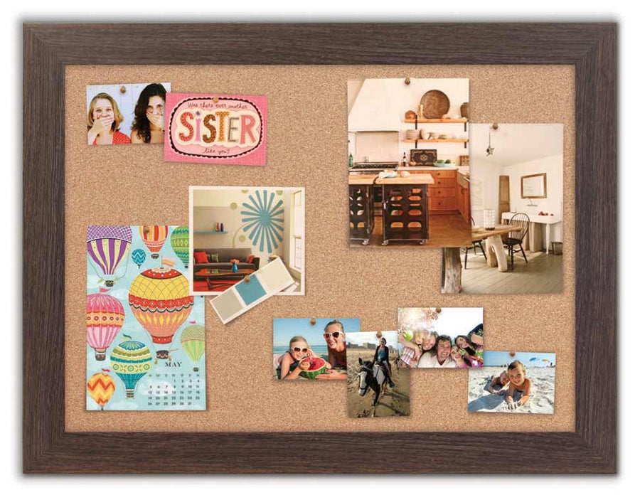 42" x 32" Cork Board - Boardwalk frame