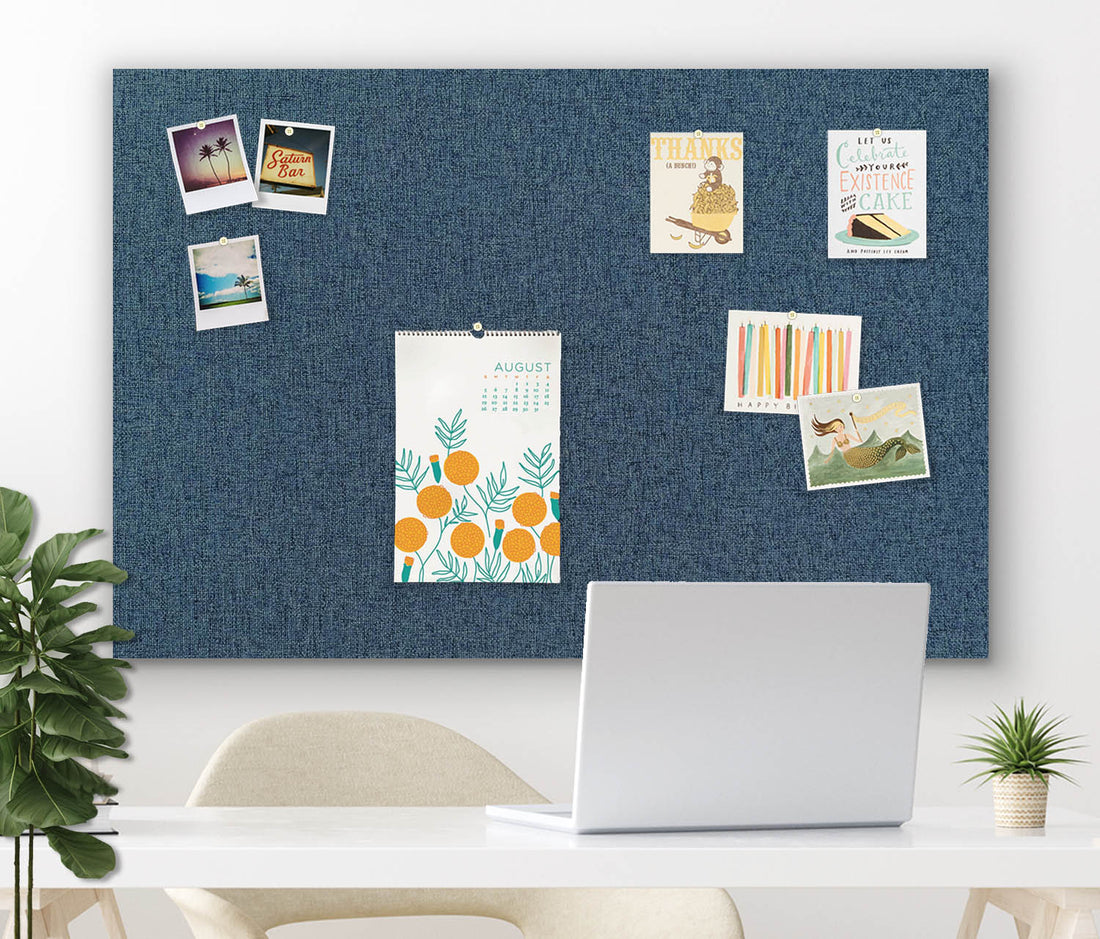 48" x 32" Frameless Magnet Board - Indigo