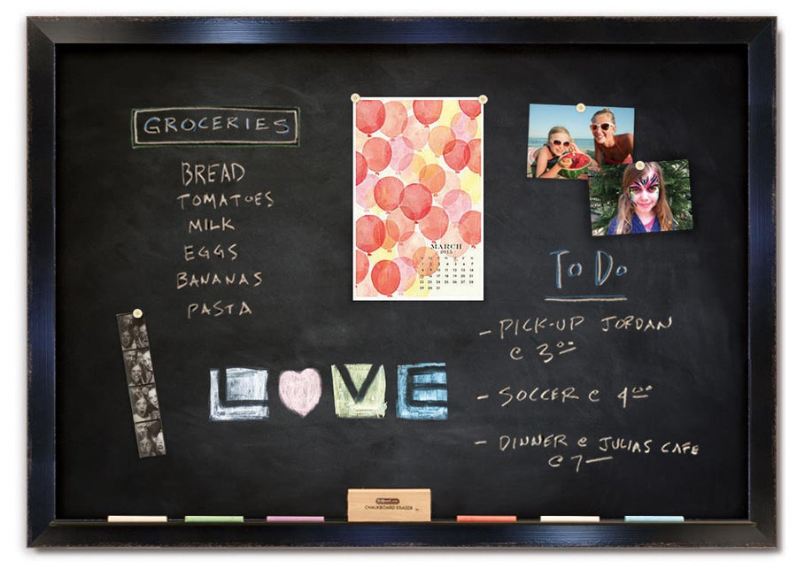 48" x 34" Chalkboard - Trevi Espresso frame