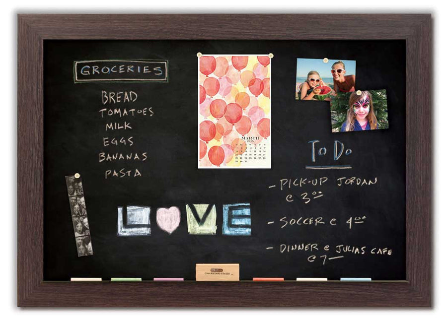 48" x 34" Chalkboard - Boardwalk frame