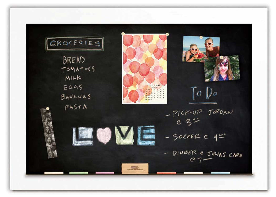 48" x 34" Chalkboard - White frame